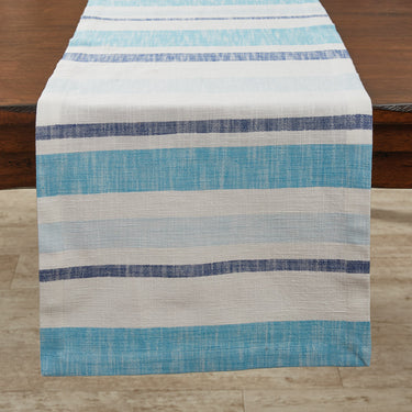 Colby Woven Stripe Table Runner 72